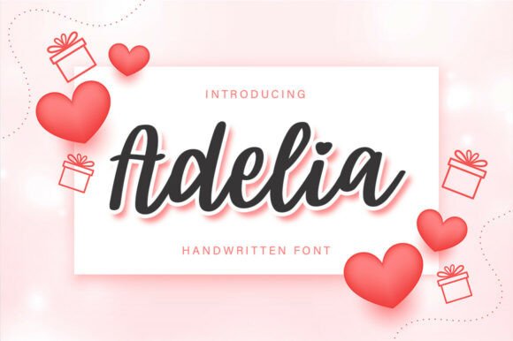 Adelia Script: A Handwritten Font with Heartfelt Elegance