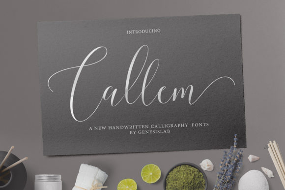 Callem Script: A Calligraphy Font for Modern Creators