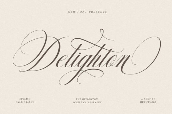 Exploring Delighton Script: A Modern Calligraphy Typeface
