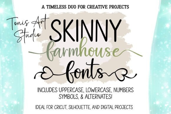 Farmhouse Script & Skinny Farmhouse: Rustic Elegance Meets Modern Simplicity
