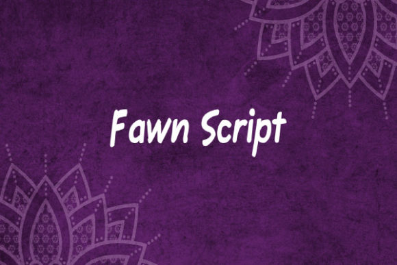 Fawn Script: Playful Handwritten Font for Modern Designs
