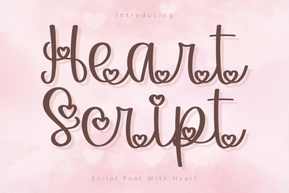 Heart Script: A Playful Handwritten Font with a Sweet Twist