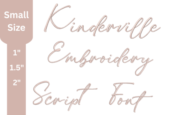 Kinderville Script Embroidery Font: Crafting Authentic Personalization