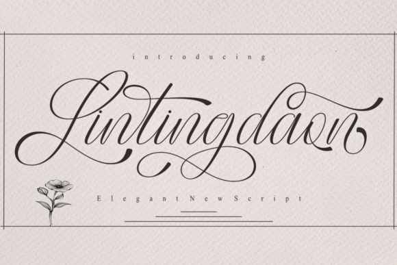 Lintingdaon Script: The Romantic Typeface for Modern Design