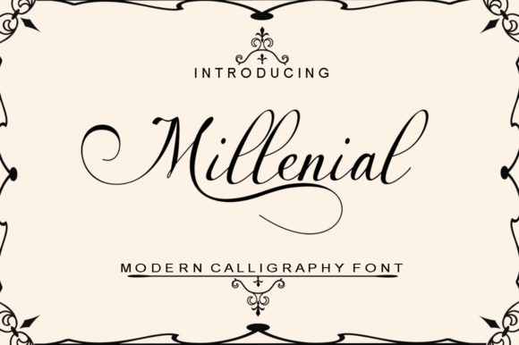 Millenial Script: A Modern Calligraphy Font for Trendy Designs