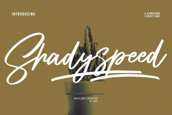 Shadyspeed Script Font: A Creative Spark for Modern Projects