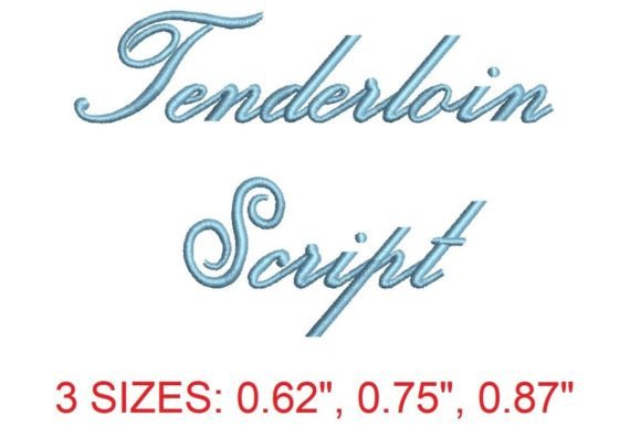 Tenderloin Script Embroidery Font: A Guide for Crafters