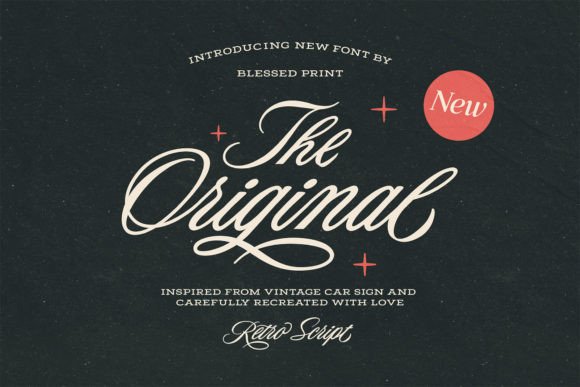 The Original Script: A Handcrafted Font for Vintage Branding