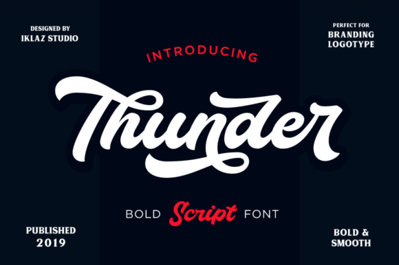 Thunder Script: A Bold Hand-Lettered Font for Impactful Design