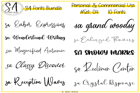 Unlock Creative Potential with Script and Handwritten Bundle 4
